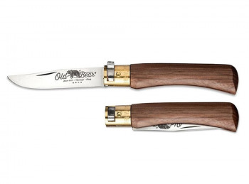coltello serramanico old bear legno noce