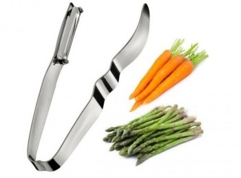 coltello pela asparagi e verdura acciaio kuchenprofi