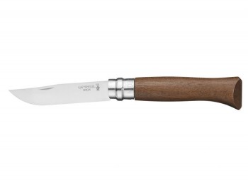 coltello serramanico opinel manico legno noce nr. 8