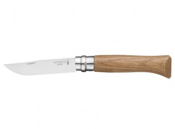 coltello serramanico opinel manico legno rovere nr. 8
