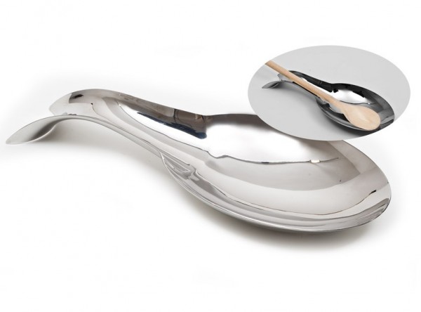 adatto per cucinare cucchiai o utensili BESTONZON Porta-cucchiaio/cucchiaio in acciaio inox a 3 cavità 