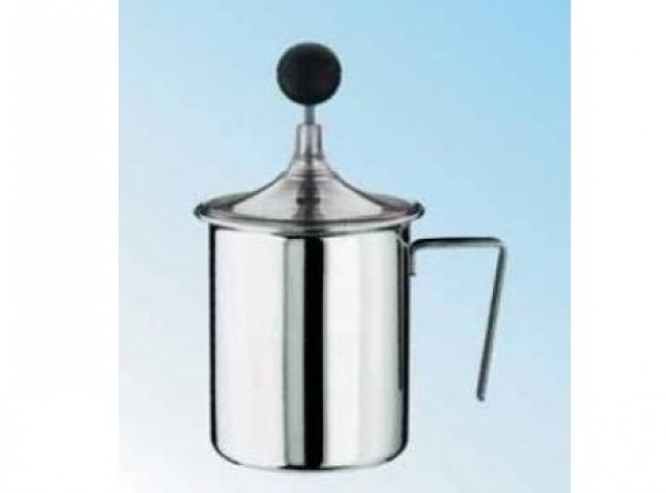caffetteria YOUZiNGS bricco per schiuma Bricco per latte in acciaio INOX da montare la schiuma 150 ml schiuma per latte colore: argento lucido con schiumalatte per caffè 