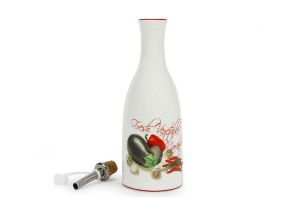 Oliera In Vetro Borosilicato Con Tappo In Sughero 750 Ml - 10