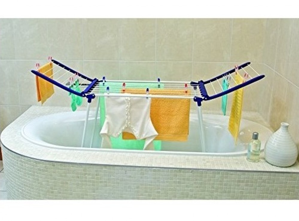 RYAN 2Pz Stendibiancheria Estensibile 10m Stendino Campeggio Portatile Anti Avvolgimento Stendibiancheria Da Esterno Per Bagno Stendibiancheria Con Fibbie Fisse E Mollette Antivento - 12